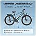 Bicicletta Elettrica S800- 26 Pollici E-bike 250w Batteria Rimovibile 36v10ah Autononomia 30-60km Con Ripiani - Foto miniatura 8