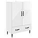 Credenza Bianco Lucido 66 x 34,5 x 95 cm Legno ingegnerizzato - Foto miniatura 1