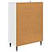 Credenza Bianco Lucido 66 x 34,5 x 95 cm Legno ingegnerizzato - Foto miniatura 5