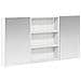 Set di Armadi da Bagno con lo scaffale 3 pcs 100 x 10,5 x 50 cm - Foto miniatura 1