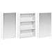 Set di Armadi da Bagno con lo scaffale 3 pcs 100 x 10,5 x 50 cm - Foto miniatura 5