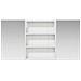 Set di Armadi da Bagno con lo scaffale 3 pcs 100 x 10,5 x 50 cm - Foto miniatura 6