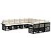 Set Divano da Giardino 11 pcs Nero polyrattan - Foto miniatura 1