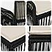 Set Divano da Giardino 11 pcs Nero polyrattan - Foto miniatura 5