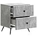 Armadio da Notte 2 pcs Grigio Cemento 43 x 34,5 x 47,5 cm - Foto miniatura 4