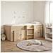 Struttura Letto Loft con Armadietto 3 pz Rovere Sonoma - Foto miniatura 2