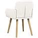Sedie da pranzo 4 pcs Bouclé Crema 59 x 57 x 85 cm - Foto miniatura 5