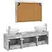 Set di mobili per il bagno 4 pcs Grigio Cemento - Foto miniatura 8