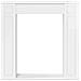 Cornice per camino Bianco Lucido 100 x 20 x 100 cm - Foto miniatura 4