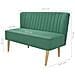 Divano in Stoffa 117x55,5x77 cm Verde - Foto miniatura 2