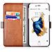 Custodia In Pelle Con Portadocumenti Per Iphone 6s/6 Marrone - Foto miniatura 1