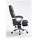 Sedia da ufficio massaggiante PACIFIC, poltrona relax con poggiapiedi estraibile, altezza regolabile, in similpelle, ergonomica, girevole, con ruote, capacità di carico massimo 150 kg nero - Foto miniatura 3