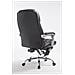 Sedia da ufficio massaggiante PACIFIC, poltrona relax con poggiapiedi estraibile, altezza regolabile, in similpelle, ergonomica, girevole, con ruote, capacità di carico massimo 150 kg nero - Foto miniatura 4