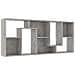 Libreria Grigio Cemento 67x24x161 cm in Legno Multistrato - Foto miniatura 6