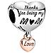 Ciondolo A Formare Di Cuore ""love You Mum"", 1.68 Cm, Multicolore - Foto miniatura 4