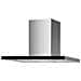 Cappa A Parete Decorativa 90 Cm 67 Db 530 M3 / H Acciaio Inox / Nero - 5649940 - Foto miniatura 1