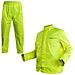 Tuta Moto Impermeabile Giacca Antipioggia Pantaloni Antiacqua Scooter Fluo L - Foto miniatura 2