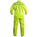 Tuta Moto Impermeabile Giacca Antipioggia Pantaloni Antiacqua Scooter Fluo L - Foto miniatura 6