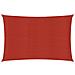 Vela Parasole 160 g / m² Rossa 3,5x5 m in HDPE - Foto miniatura 1
