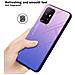 Custodia Compatibile Con Oppo A94 5g In Rosa - Blu - Coperchio Protettivo Bicolore In Vetro Temperato E Silicone Tpu - Foto miniatura 5