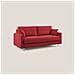 Megan Divano Letto Matrimoniale In Microfibra Smacchiabile T11 Rosso - Foto miniatura 2