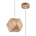Lampada A Sospensione In Legno Woody Sollux Legno Naturale 1200xø120 Mm Legno - Foto miniatura 5