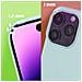 Cover Per Iphone 14 Pro Max Ibrida Semirigida Sottile Leggera Blu Ghiaccio - Foto miniatura 5