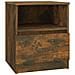 Comodini Rovere Fumo 2 Pz 40x40x50 Cm Legno Multistrato - Foto miniatura 2