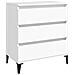 Credenza Bianca 60x35x70 Cm In Legno Multistrato - Foto miniatura 2