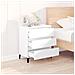 Credenza Bianca 60x35x70 Cm In Legno Multistrato - Foto miniatura 3