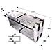 Mobili Bagno Lavabo Sottolavabo Lbbw (100x28 Cm A= 40 Cm, Bianco) - Foto miniatura 3