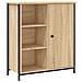 Credenza Rovere Sonoma 70x30x80 Cm In Legno Multistrato - Foto miniatura 2
