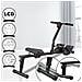 Vogatore Pieghevole Per Casa Con 12 Livelli Resistenza Display Lcd Portata 120kg - Foto miniatura 1