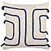 Cuscino Decorativo Pleione Cotone 45 X 45 Cm Astratto Blu Marino - Foto miniatura 4