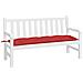 Cuscino Per Panca Rosso 150x50x7 Cm In Tessuto Oxford - Foto miniatura 3