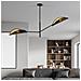 Lampada A Soffitto Vene - Nero, Oro - Acciaio Verniciato A Polvere, Tessuto - 102x51x11 Cm - Foto miniatura 5