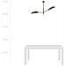 Lampada A Soffitto Vene - Nero, Oro - Acciaio Verniciato A Polvere, Tessuto - 102x51x11 Cm - Foto miniatura 7