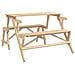 Tavolo Da Picnic Con Panche In Legno Abete 2-in-1 Convertibile - Foto miniatura 2