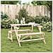 Tavolo Da Picnic Con Panche In Legno Abete 2-in-1 Convertibile - Foto miniatura 3