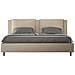 Letto Contenitore Imbottito 200x200  Similpelle Tortora Antea - Foto miniatura 1