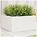 Fioriera da Giardino Bianca 90x90x46 cm Legno Massello di Pino - Foto miniatura 2