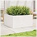 Fioriera da Giardino Bianca 90x90x46 cm Legno Massello di Pino - Foto miniatura 6