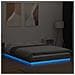 Giroletto Luci LED Grigio Sonoma 140x190 cm Legno Multistrato - Foto miniatura 10