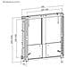 Supporto a parete per TV interattivo da 55“-86” con funzione Up-Down - Foto miniatura 3