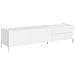Porta Tv 1 Ribalta/2 Cassetti 160x42x40 Cm Solaria Bianco Lucido - Foto miniatura 1