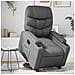 Poltrona Alzapersona Reclinabile Grigio In Similpelle - Foto miniatura 1