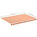 Tessuto Di Ricambio Per Tenda Da Sole Giallo E Arancio 4,5x3 M - Foto miniatura 5