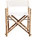 Lusso Casadino -  Sedie Da Regista Pieghevole 2 Pz In Bambù E Tela - Foto miniatura 3