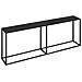 Lusso Casadino -  Tavolo Consolle Nero 220x35x75,5 Cm In Vetro Temperato - Foto miniatura 1