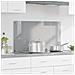 Cucina Backsplash Grigio chiaro 90x50x0.6 cm Vetro temperato - Foto miniatura 2